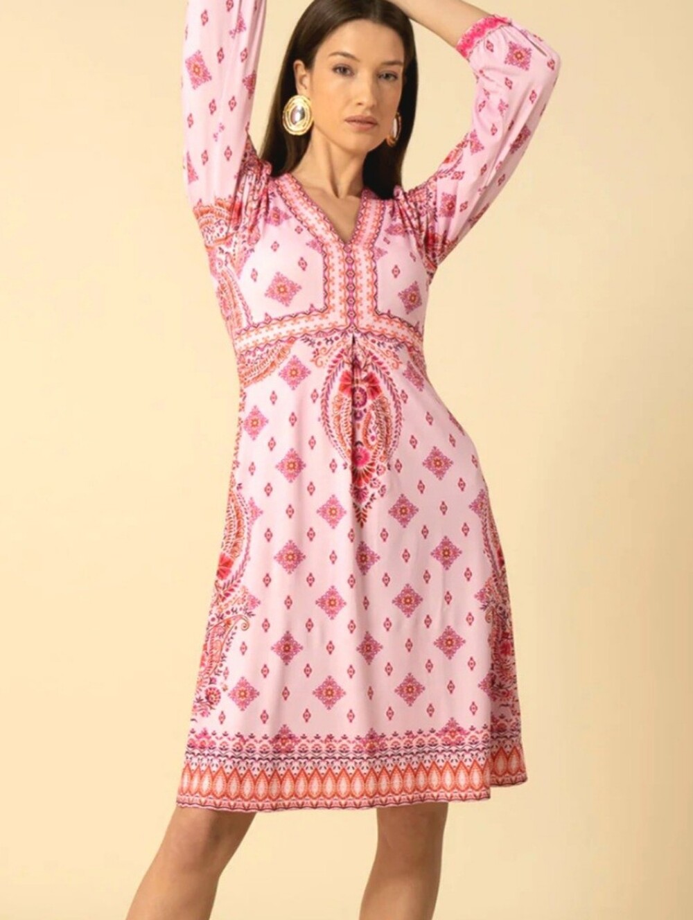 Hale Bob Reagan Pink Jersey Dress